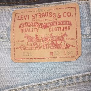 Levi blue jeans two pair or 34x34s three pair are 36x34 and one pair is 33x 34